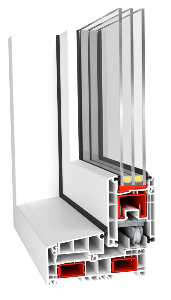 v-slide system okienny