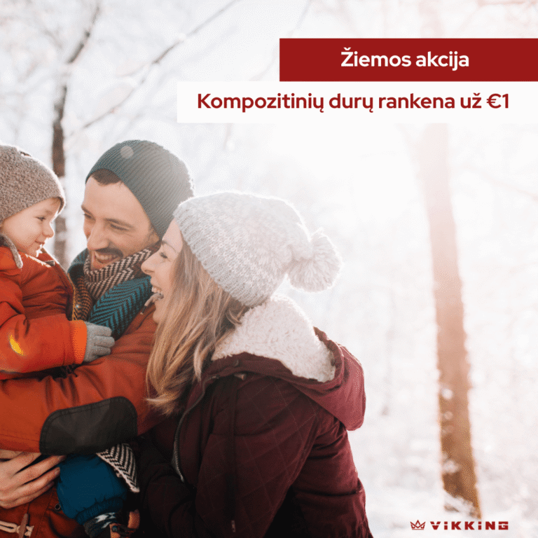 Žiemos akcija: elegantiškos Markiz rankenos kompozitinėms durims už €1